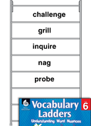 Vocabulary Ladder for To Ask