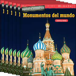 Ingeniería asombrosa: Monumentos del mundo: Suma y resta Guided Reading 6-Pack