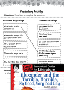 Alexander and the Terrible, Horrible: Vocabulary Activities