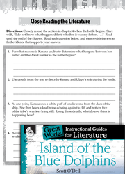 Island of the Blue Dolphins Close Reading and Text-Dependent Questions