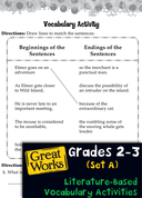 Literature-Based Vocabulary Activities Set A: Grades 2-3