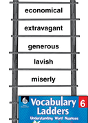 Vocabulary Ladder for Spending Money