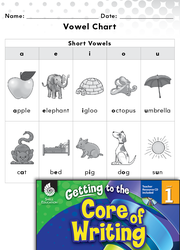 Writing Lesson: Using the Vowel Chart Level 1