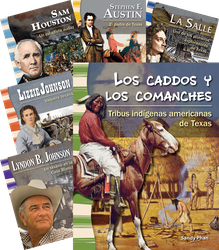 Leaders in Texas History Spanish 8-Book Set