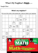 Guided Math Stretch: Hundreds Chart: What's My Neighbor? Grades K-2