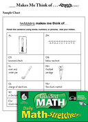 Guided Math Stretch: General Mathematics: ___Makes Me Think of... Grades 6-8