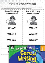 Writing Lesson: Using Questions to Improve Sentences Level 1