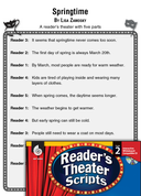 Springtime: Reader's Theater Script and Lesson