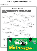 Guided Math Stretch: Order of Operations Grades 6-8
