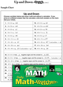 Guided Math Stretch: Rational Numbers: Up and Down Grades 6-8