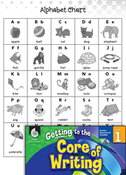 Writing Lesson: Using the Alphabet Chart Level 1