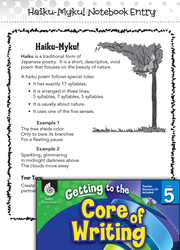 Writing Lesson: Haiku-Myku! Level 5