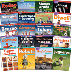 Mathematics Readers, 2nd Edition Spanish Grade 1 6-Pack Collection (20 Titles, 120 Readers)