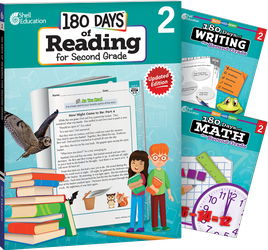 180 Days of Reading, Writing and Math Grade 2: 3-Book Set