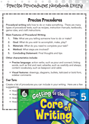 Writing Lesson: Precise Procedures and How-tos Level 5