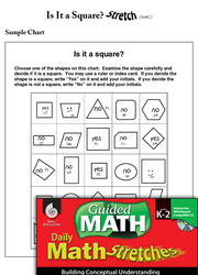 Guided Math Stretch: Is It a Square? Grades K-2