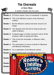 Mexico's National Sport--The Charreada: Reader's Theater Script and Lesson