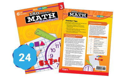 180 Days of Math for Third Grade 24-Book Set