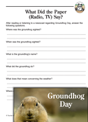 Groundhog Day Activities: If a Groundhog Cold talk