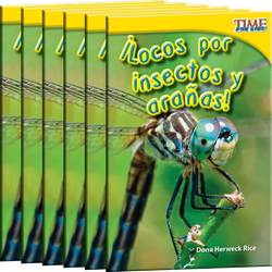 ¡Locos por insectos y arañas! Guided Reading 6-Pack