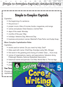 Writing Lesson: Simple to Complex Capitals Level 5