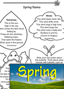 Springtime Activities: Coloring Book and Poems