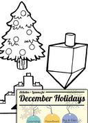 December Holidays Activities, Patterns, and Stories for Grades PK-2