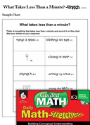 Guided Math Stretch: What Takes Less Than a Minute? Grades K-2