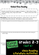 Close Reading Literature Activities Set B: Grades 2-3