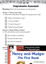 Henry and Mudge: The First Book Comprehension Assessment
