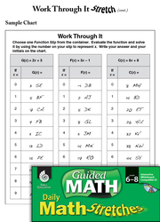 Guided Math Stretch: Functions: Work Through It Grades 6-8