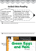 Green Eggs and Ham Close Reading and Text-Dependent Questions