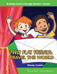 Two Flat Friends Travel the World--Reader's Theater Script & Fluency Lesson