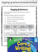 Writing Lesson: Stepping Up Sentences Level 4