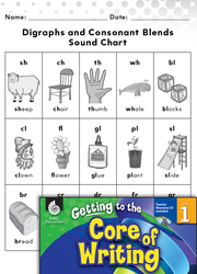 Writing Lesson: Using the Digraphs and Blends Chart Level 1