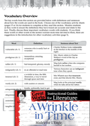 A Wrinkle in Time Vocabulary Activities
