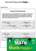 Guided Math Stretch: Lines: Across the Transversal Grades 6-8