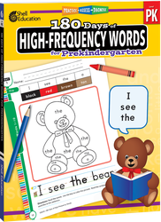180 Days of High-Frequency Words for Prekindergarten ebook