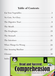 Table of Contents Passages and Questions: Read & Succeed Comprehension Level 4