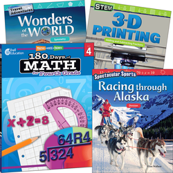 Learn-at-Home: Explore Math Bundle Grade 4: 4-Book Set