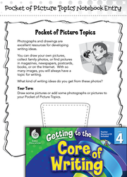 Writing Lesson: Pocket of Picture Topics for Writing Level 4