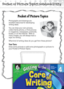 Writing Lesson: Pocket of Picture Topics for Writing Level 4