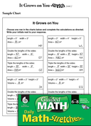 Guided Math Stretch: Area and Volume: It Grows on You Grades 6-8