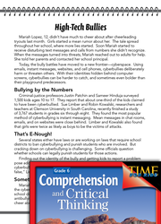 Test Prep Level 6: High-Tech Bullies Comprehension and Critical Thinking