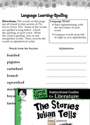 The Stories Julian Tells Language Learning Activities