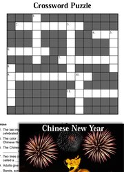Chinese New Year Activities: Crossword Puzzle and Other Themed Activities