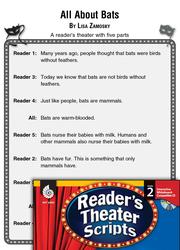 All About Bats: Reader's Theater Script and Lesson