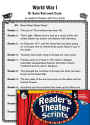 World War I: Reader's Theater Script and Lesson