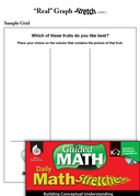 Guided Math Stretch: Creating a Real" Graph Grades K-2"