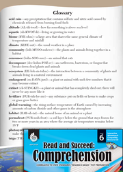 Glossary Passages and Questions: Read & Succeed Comprehension Level 6